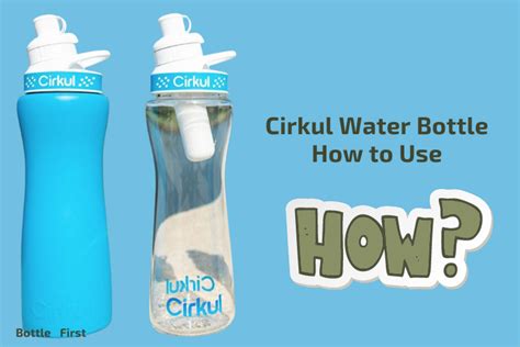 how to use cirkul water bottle